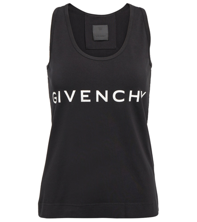 Givenchy Logo Cotton-blend T-shirt In Black