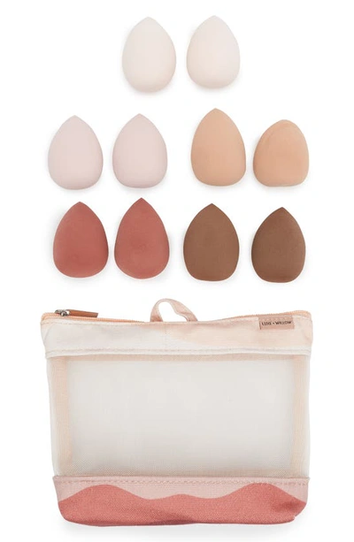 Luxe And Willow 10-piece Blending Sponge Set With Case
