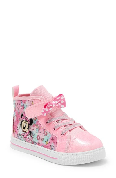 Harper Canyon Kids' Disney Minnie Mouse High Top Sneaker In Pink