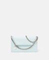 Stella Mccartney Falabella Mini Shoulder Bag In Mist Blue