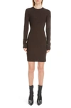 Givenchy 4g Knit Midi Dress In Chocolate