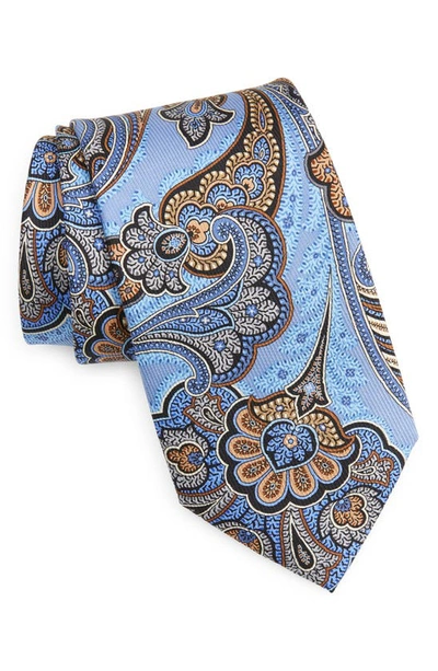 Nordstrom Paisley Silk Tie In Light Blue