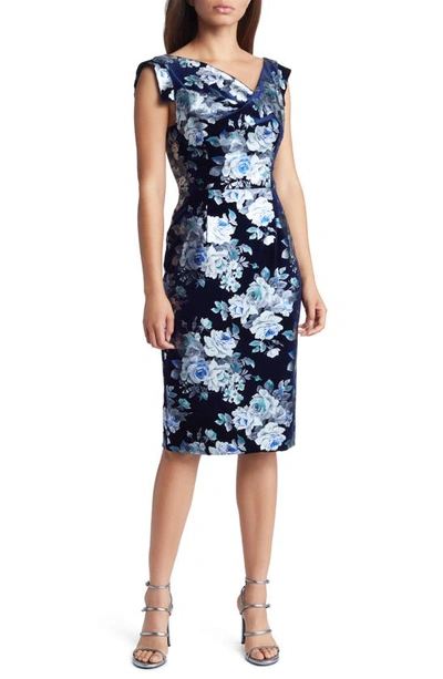Black Halo Jackie O Floral Sheath Dress In Plush Bloom | ModeSens