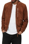 Allsaints Kemble Bomber In Aged Walnut Brown