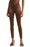 Skims Disco Skinny Pants In Cocoa