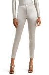 Skims Disco Skinny Pants In Silver