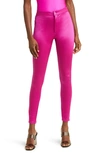 Skims Disco Skinny Pants In Fuchsia