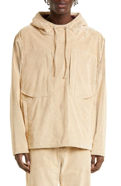 Ranra Steinn Corduroy Anorak In 0956 Chalk Stripe