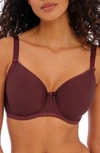 Freya Idol Underwire Balconette Bra In Dark Cherry