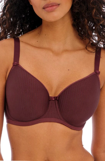 Freya Idol Underwire Balconette Bra In Dark Cherry