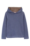 JOHNSTON & MURPHY KIDS' SOLID REVERSIBLE HOODIE