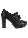Kenneth Cole Justin Lug Sole Loafer Pump In Black