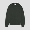 Asket The Heavy Wool Sweater Dark Green In Dark Green