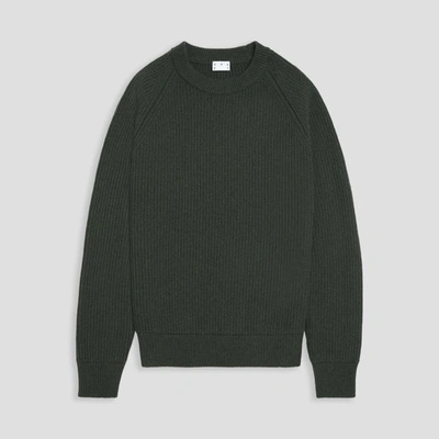 Asket The Heavy Wool Jumper Dark Green