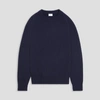 Asket The Heavy Wool Sweater Dark Navy In Dark Navy