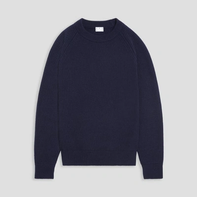 Asket The Heavy Wool Jumper Dark Navy