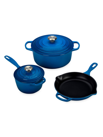 Le Creuset 5-piece Signature Cast Iron Cookware Set In Marseille