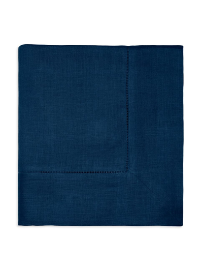 Sferra Festival Round Linen Tablecloth In Navy