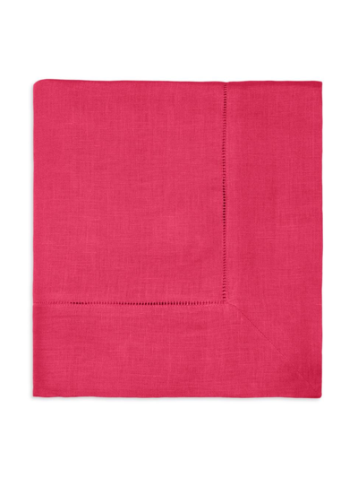 Sferra Festival Round Linen Tablecloth In Raspberry