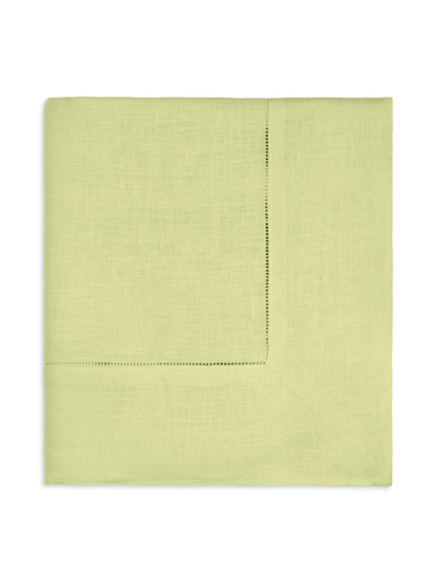 Sferra Festival Round Linen Tablecloth In Kiwi