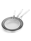 Greenpan Venice Pro 3-piece Frying Pan Set In Grey