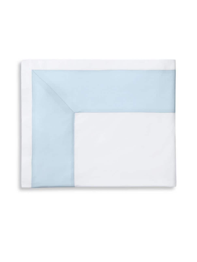 Sferra Casida Flat Sheet, Full/queen In White/powder