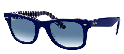 Ray Ban Rb2140f 13193f Wayfarer Sunglasses In Blue