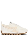 Rag & Bone Yellow Retro Runner Low-top Sneakers In Cream