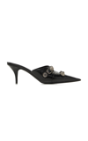 Balenciaga Cagole 90 Pointed Mules In Lamb Leather In Black