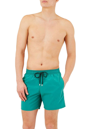 Vilebrequin Men's Unis Swim Trunks In Tilleul