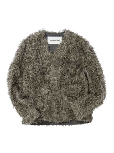 Andersson Bell Men's Tamaris Shaggy Cardigan In Grey ModeSens