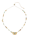 Room Service Women's Secret Mantra 24k-gold-plated Opal, Diamond & Turquoise Necklace