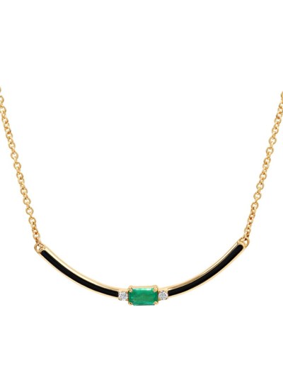 State Property Women's Parameswara Enchantress 18k Yellow Gold & Multi-gemstone Pendant Necklace In Green