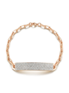 Walters Faith Women's Carrington 18k Rose Gold & Diamond Id Bracelet