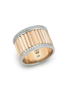 Walters Faith Women's Clive 18k Rose Gold & Diamond Wide Fluted Band Ring In Pink