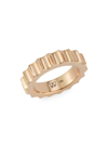 Walters Faith Women's Clive 18k Rose Gold Jumbo Fluted Band Ring In Pink
