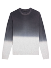 THEORY MEN'S HILLES DIP-DYE CASHMERE SWEATER