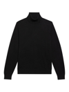 Theory Hilles Turtleneck Cashmere Sweater In Black