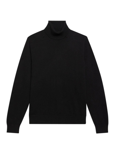 Theory Hilles Turtleneck Cashmere Sweater In Black