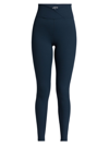 YEAR OF OURS WOMEN'S VERONICA CROSSOVER RIB-KNIT LEGGINGS