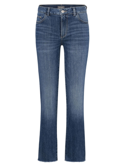 Dl Premium Denim Patti Straight High-rise Vintage Jeans In Skylark