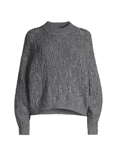 Brochu Walker Women's Restoin Pointelle Sweater In Grey