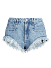 Isabel Marant Étoile Women's Eneidao Cut-off Denim Shorts In Light Blue