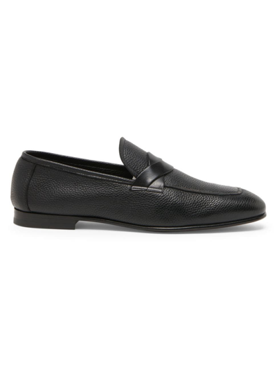 Tom Ford Sean Full-grain Leather Loafers In Black