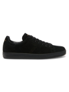 TOM FORD MEN'S SUEDE LEATHER LOW-TOP SNEAKERS