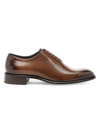 TOM FORD MEN'S BURNISHED LEATHER LACE-UP OXFORDS