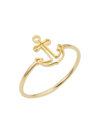 ORADINA WOMEN'S 14K YELLOW SOLID GOLD MY ANCHOR RING