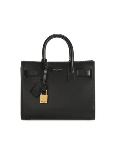 Saint Laurent Women's Nano Sac De Jour Leather Satchel In Nero