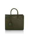 Saint Laurent Sac De Jour Nano Supple Grain Leather Satchel Bag In Green