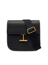 Tom Ford Tara Mini Grained-leather Cross-body Bag In Black